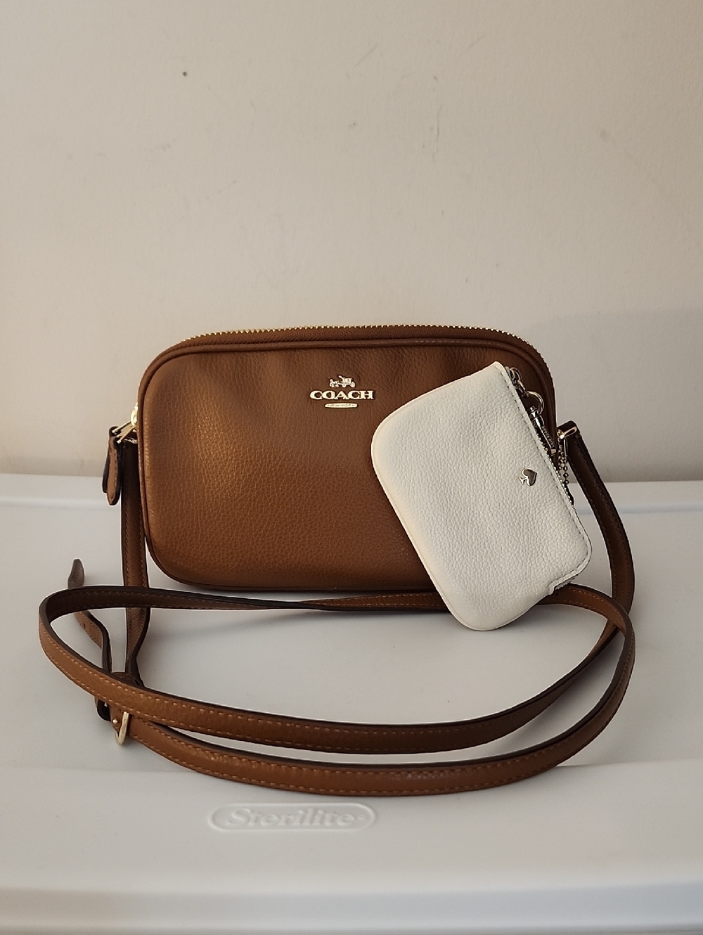 Coach Jamie Crossbody (New) w/Free Kate Spade Zippered Pouch